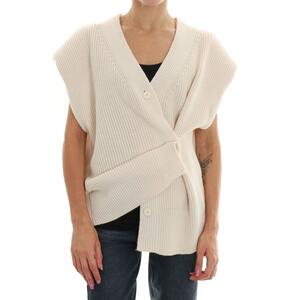 GILET IN MAGLIA BURRO